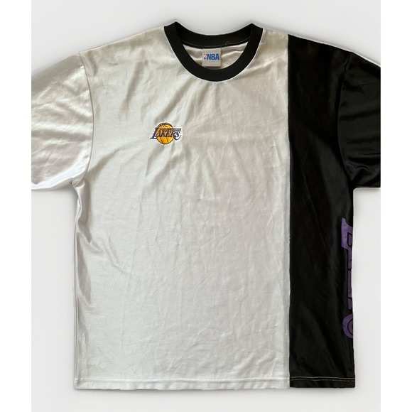 LOS‎ ANGELES LAKERS Basketball Warm Up Shooting NBA Shirt Size LARGE - Picture 1 of 8